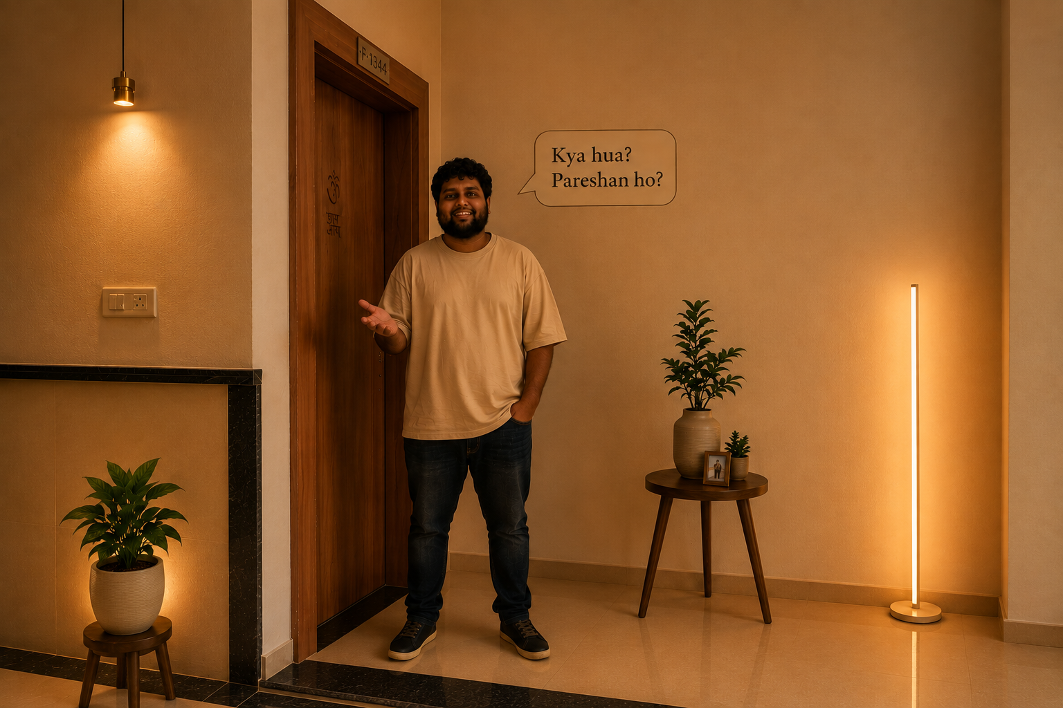 Indraneel welcoming a client into the Chariot Sage consultation room