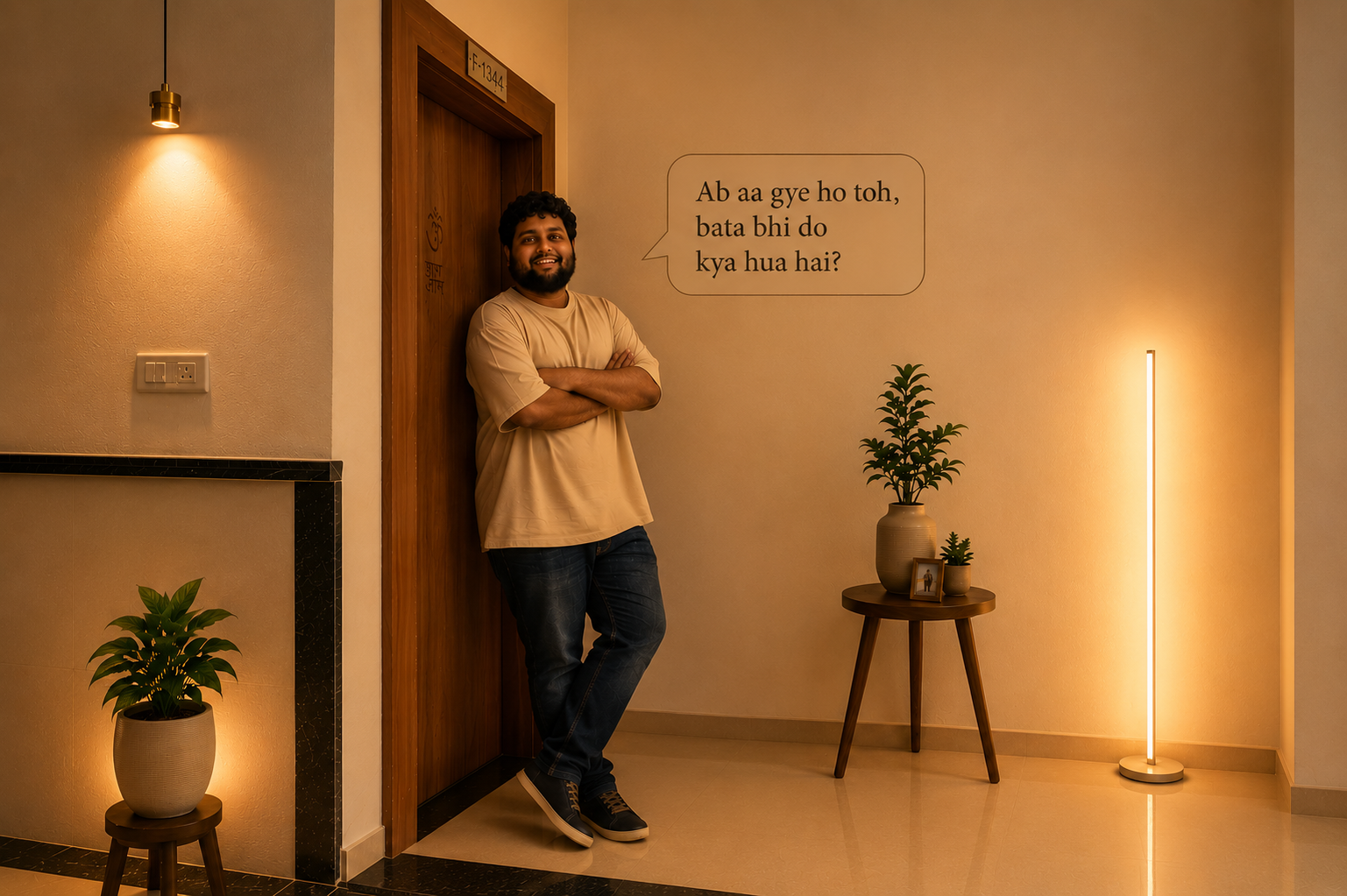 Indraneel standing outside the Chariot Sage consultation room